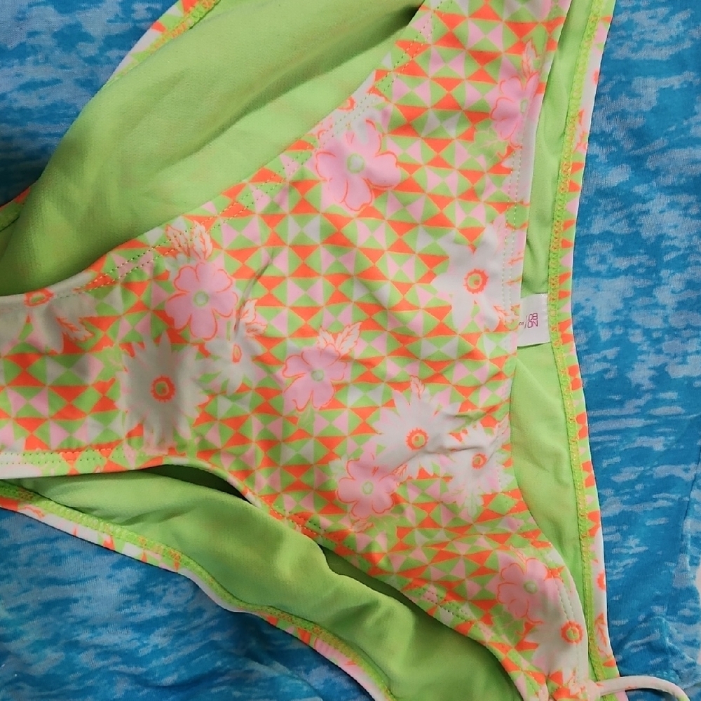 Floral Geometric Bikini Bottom